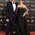 En febrero, en los Premios Goya junto a su marido, Javier Bardem.