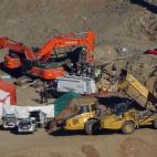 La c&aacute;psula con la que se iba a bajar a por el ni&ntilde;o.