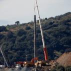 22 de enero: levantando la galer&iacute;a vertical, &uacute;nico medio para poder acceder al pozo con garant&iacute;as.