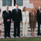 Cristina e Iñaki anuncian su compromiso en mayo de 1997.