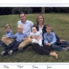 La felicitación de navidad de la familia de Cristina al completo, en 2005.