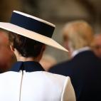 Melania Trump, durante los actos