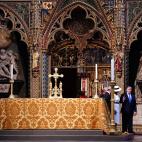 Otro instante de la visita oficial en Westminster