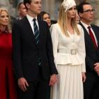 Ivanka Trump y Jared Kushner, en el momento del homenaje al Soldado Desaparecido en Westminster