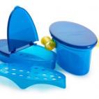 Aquí tienes una serie de utensilios para hacer pasta en el microondas. El conjunto es oficialmente la mayor pérdida de espacio de cualquier cocina.