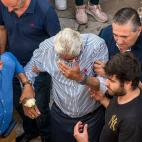 Francisco Reyes durante el Funeral por jugador José Antonio Reyes en Utrera
