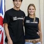 Con Amaia Salamanca en la presentación de Fuga de Cerebros.