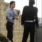 En el rodaje de Los hombres de Paco.