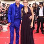 Con Amaia Salamanca en el estreno de Fuga de Cerebros en el Festival de Cine de Málaga.