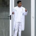 En el rodaje de Los hombres de Paco.