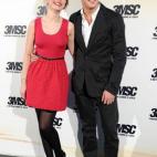 Con María Valverde en el estreno de A tres metros sobre el cielo.