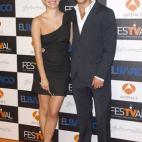 Con Blanca Suárez, en la presentación de la serie El Barco en el Festival de Vitoria.