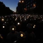 Decenas de mineros marcharon este martes por las calles de León.