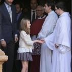 En la misa de Pascua, en abril de 2015