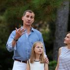 En el posado en los jardines de Marivent, en Palma de Mallorca, el 4 de agosto de 2016