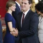 Albert Rivera no ha estado en el Desfile, pero sí ha asistido como invitado a la recepción de los reyes en el Palacio Real