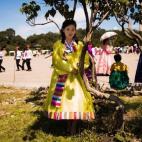 Una de las grandes plazas de Pyongyang.