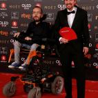 El líder de Podemos, Pablo Iglesias, junto al secretario de organización del partido, Pablo Echenique