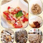 La pasta se prepara por un lado y el relleno por otro. Éste está hecho con roast beef, tomate, ajo, aceite, champiñones, trufa negra, orégano, canela, sal, pimienta, azúcar y queso guayanés. Consulta la receta completa en Cookpad.