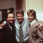 Brad Pitt junto a Harrison Ford durante el rodaje The Devil's Own (1997)