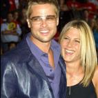 Brad Pitt y su mujer, Jennifer Aniston, en septiembre de 2001