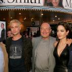 Premier de la película Señor y Señora Smith, en junio de 2005. Brad Pitt se divorció de Aniston en marzo y en esta época ya existían rumores de que esta nueva relación
