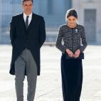 Pedro Sánchez y la reina Letizia
