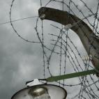 Alambradas de lo que era el campo de concentración de Buchenwald.