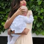 En el bautizo de su hijo Martín