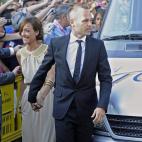 El jugador del F.C. Barcelona Andrés Iniesta