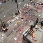 El lugar de la explosión. Sin palabras.