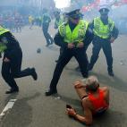 Caos en la carrera durante los primeros momentos. Reinaba la confusión.