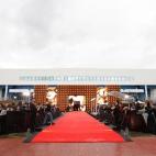 Vista general de la alfombra roja de la 34 edición de los Premios Goya que se celebra este sábado en el Palacio de Deportes José María Martín Carpena de Málaga.