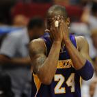 Kobe Bryant of the Los Angeles Lakers celebrates victory in the closing moments of Game 5 of the NBA Finals against the Orlando Magic at Amway Arena on June 14, 2009 in Orlando, Florida. The Lakers won the National Basketball Association champio...