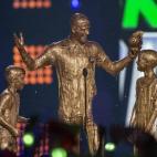 En los premios Nickeloden con sus hijos
