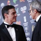 Políticos en la alfombra roja de los Goya 2020.