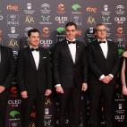 Políticos en la alfombra roja de los Goya 2020.
