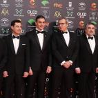 Políticos en la alfombra roja de los Goya 2020.