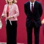 En el desfile del Día de la Hispanidad, junto a José Guirao