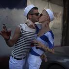 En la fiesta judía de Purim.