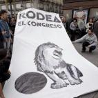 La convocatoria 'Rodea el Congreso' en Sol
