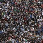 Vista aérea de la manifestación