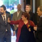 La exconsellera Dolors Bassa, con Roger Torrent.