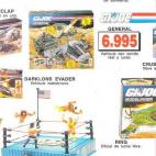 Aquí, en un catálogo de juguetes de principios de los 90. Uno de esos juguetes de infancias ochenteras y noventeras.