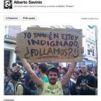 Pancarta con la que reivindicar e intentar ligar al mismo tiempo