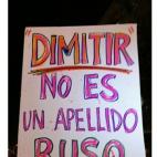 Pancartas con lemas que de pronto se ponen de moda