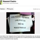 Pancarta con humor