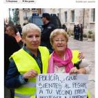 Pancartas que buscan respuesta