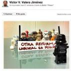 Pancarta del equipo de Star Wars de Lego en pie de guerra