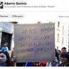 Pancartas que piden un cambio de gobernantes